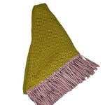 Bajra Tiny Basket Weave Triangle Scarf - Vermillion