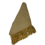 Bajra Tiny Basket Weave Triangle Scarf - Vermillion