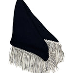 Bajra Tiny Basket Weave Triangle Scarf - Vermillion