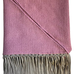 Bajra Tiny Basket Weave Triangle Scarf w/ Fringe - Vermillion