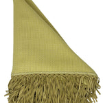 Bajra Tiny Basket Weave Triangle Scarf w/ Fringe - Vermillion