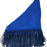 Bajra Tiny Basketweave Triangle Scarf - Vermillion