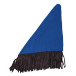 Bajra Tiny Basketweave Triangle Scarf w/ Fringe - Vermillion