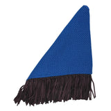 Bajra Tiny Basketweave Triangle Scarf w/ Fringe - Vermillion