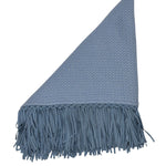 Bajra Tiny Basketweave Triangle Scarf w/ Fringe - Vermillion