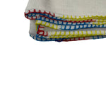 Bajra Ultra Cashmere Multi - Stitch Stole - Vermillion