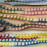 Bajra Ultra Cashmere Multi - Stitch Stole - Vermillion