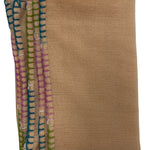 Bajra Ultra Cashmere Multi - Stitch Stole - Vermillion