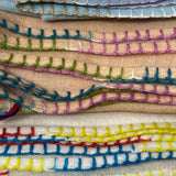 Bajra Ultra Cashmere Multi - Stitch Stole - Vermillion