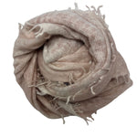 Bajra Webby Cashmere Scarf Pale Pink - Vermillion