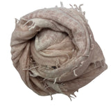 Bajra Webby Cashmere Scarf Pale Pink - Vermillion