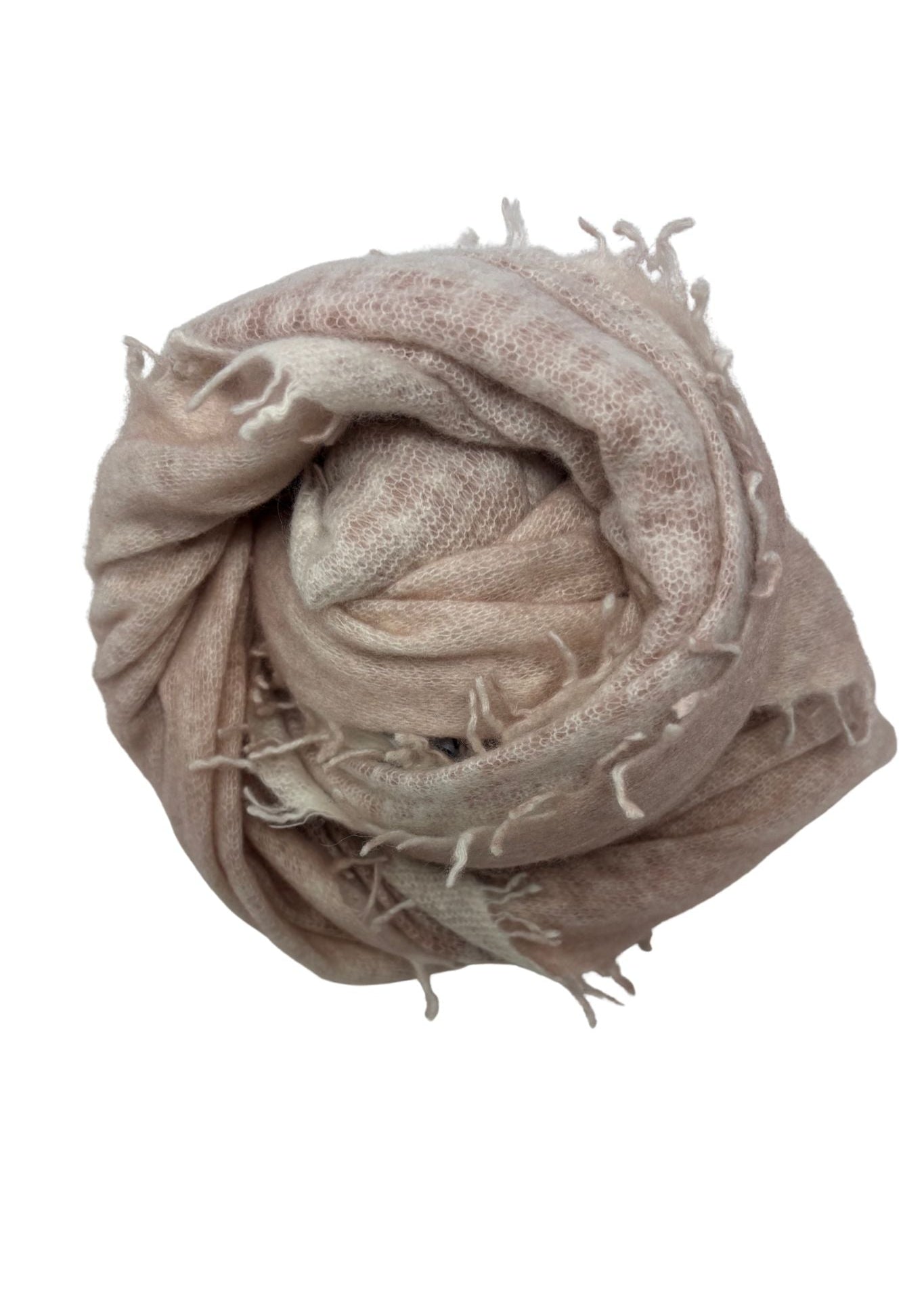 Bajra Webby Cashmere Scarf Pale Pink - Vermillion