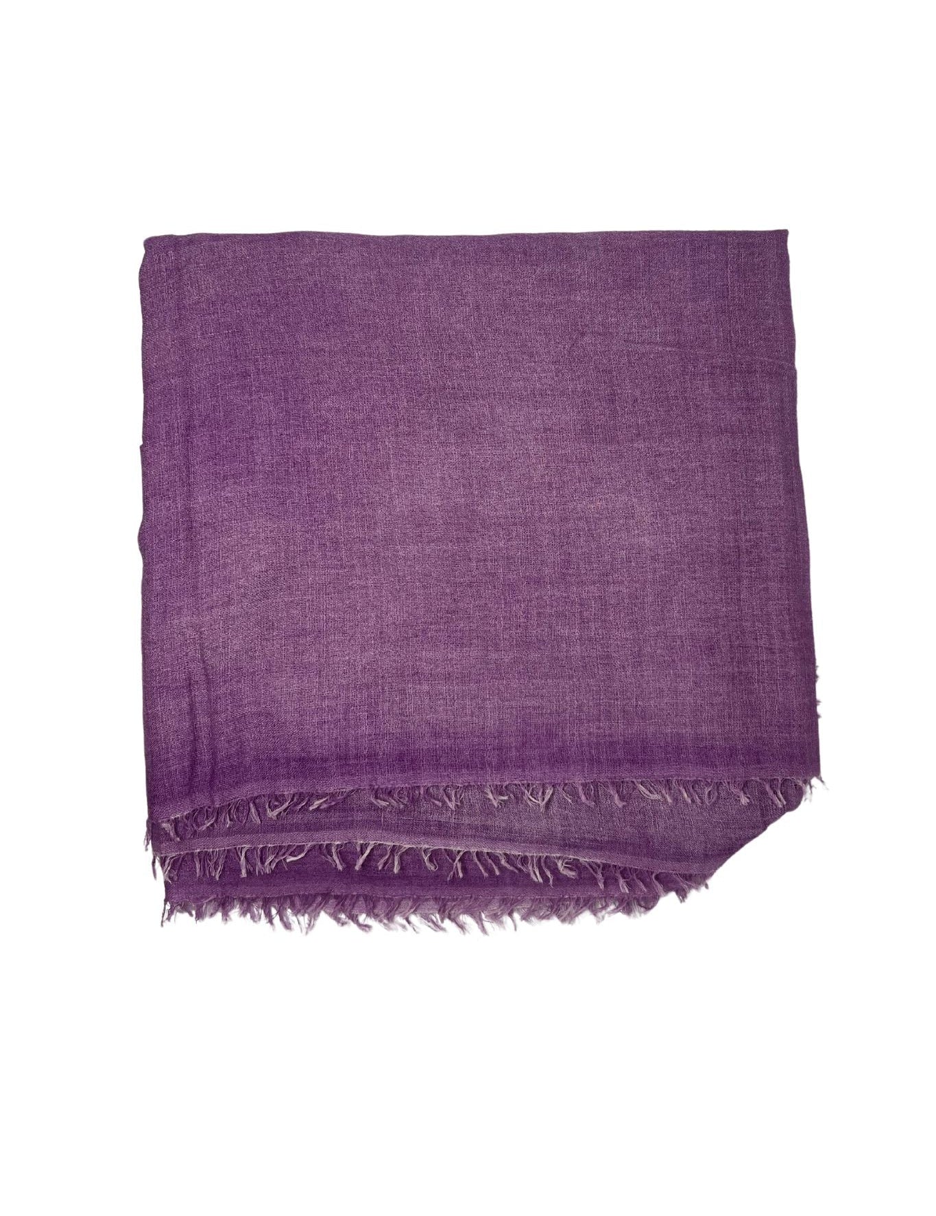 Bajra Wool/Silk Gauze Square Scarf - Vermillion