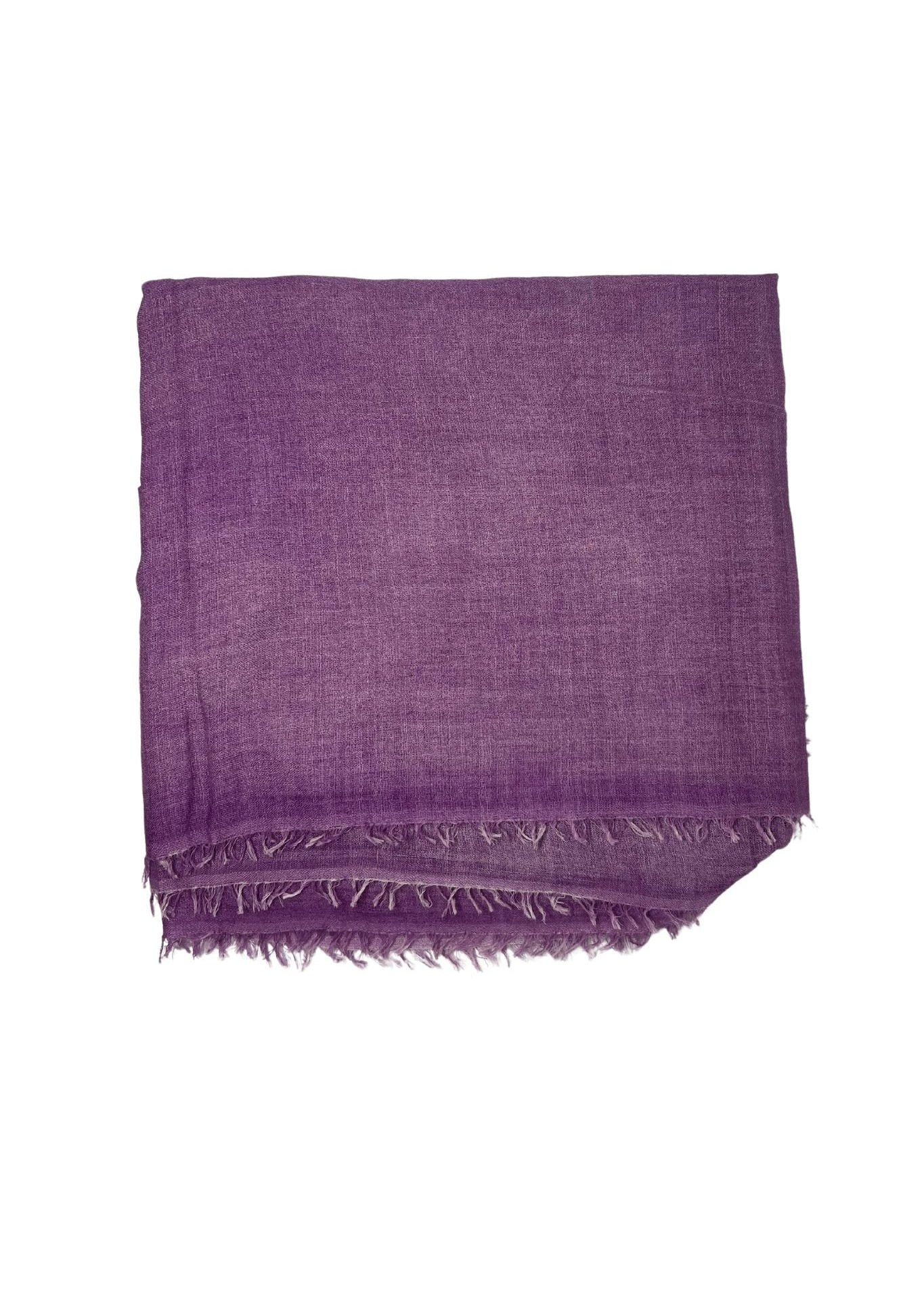 Bajra Wool/Silk Gauze Square Scarf - Vermillion