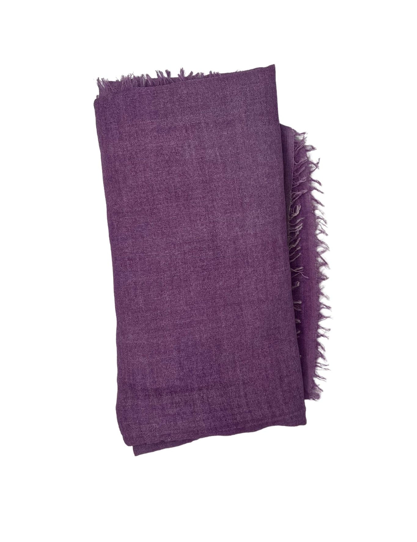 Bajra Wool/Silk Gauze Square Scarf - Vermillion