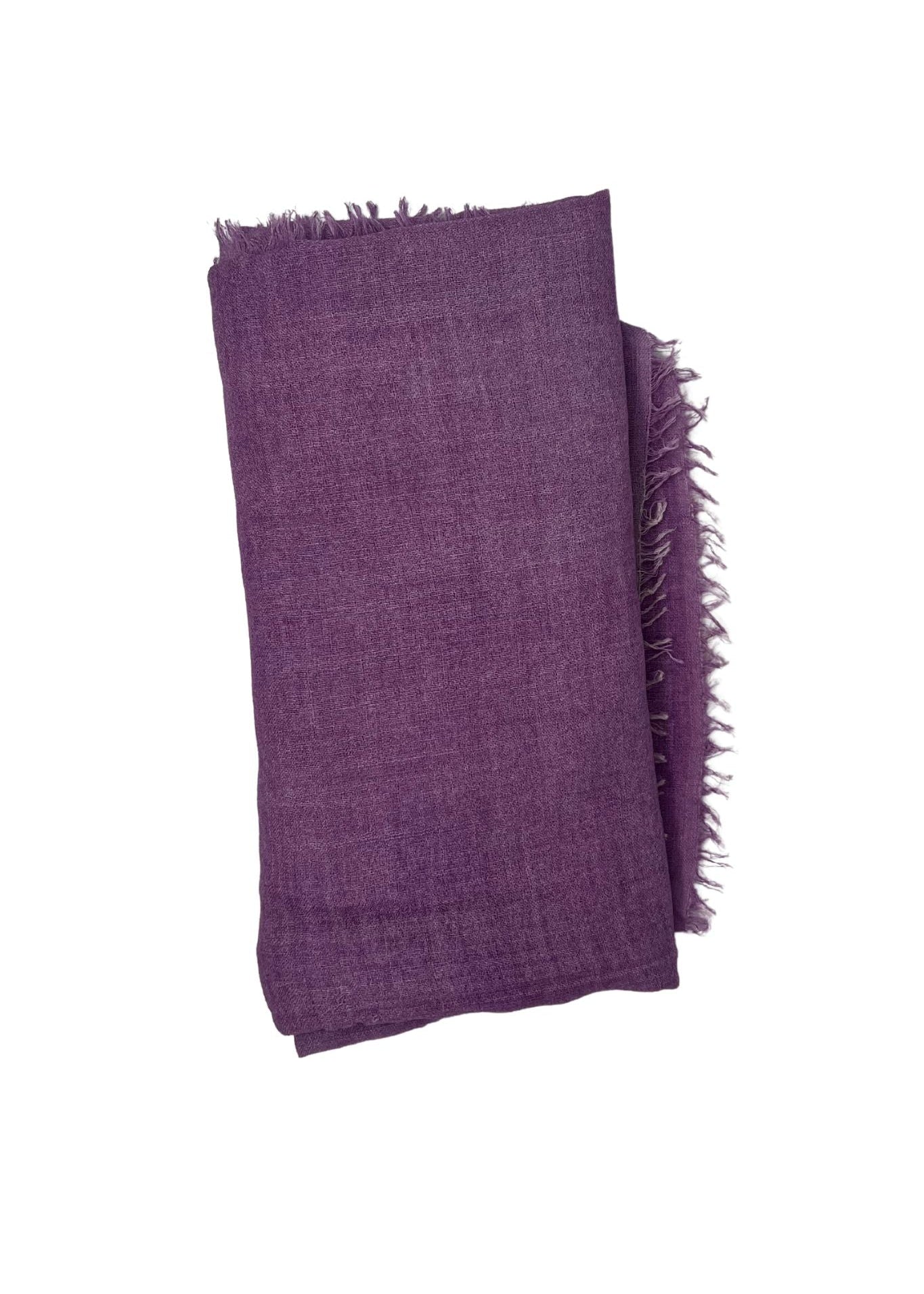 Bajra Wool/Silk Gauze Square Scarf - Vermillion