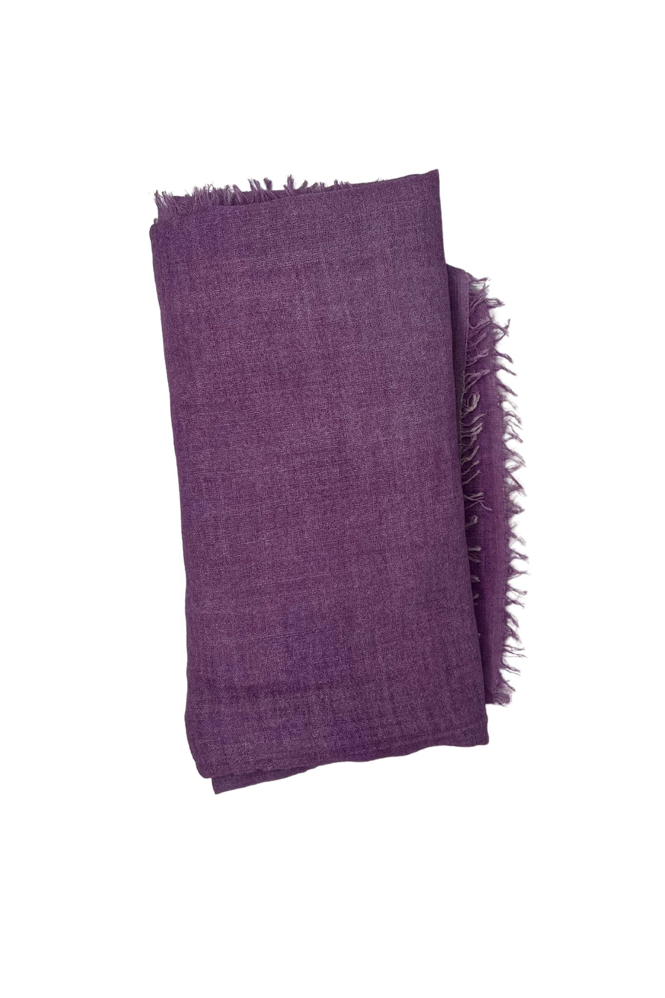 Bajra Wool/Silk Gauze Square Scarf - Vermillion