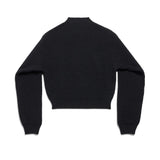 Balenciaga Cropped Sweater Wool Rubber Patch - Vermillion