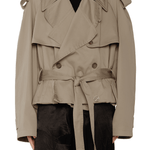 Balenciaga Cropped Trench - Vermillion