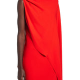 Balenciaga Draped Dress - Vermillion
