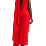 Balenciaga Draped Dress - Vermillion