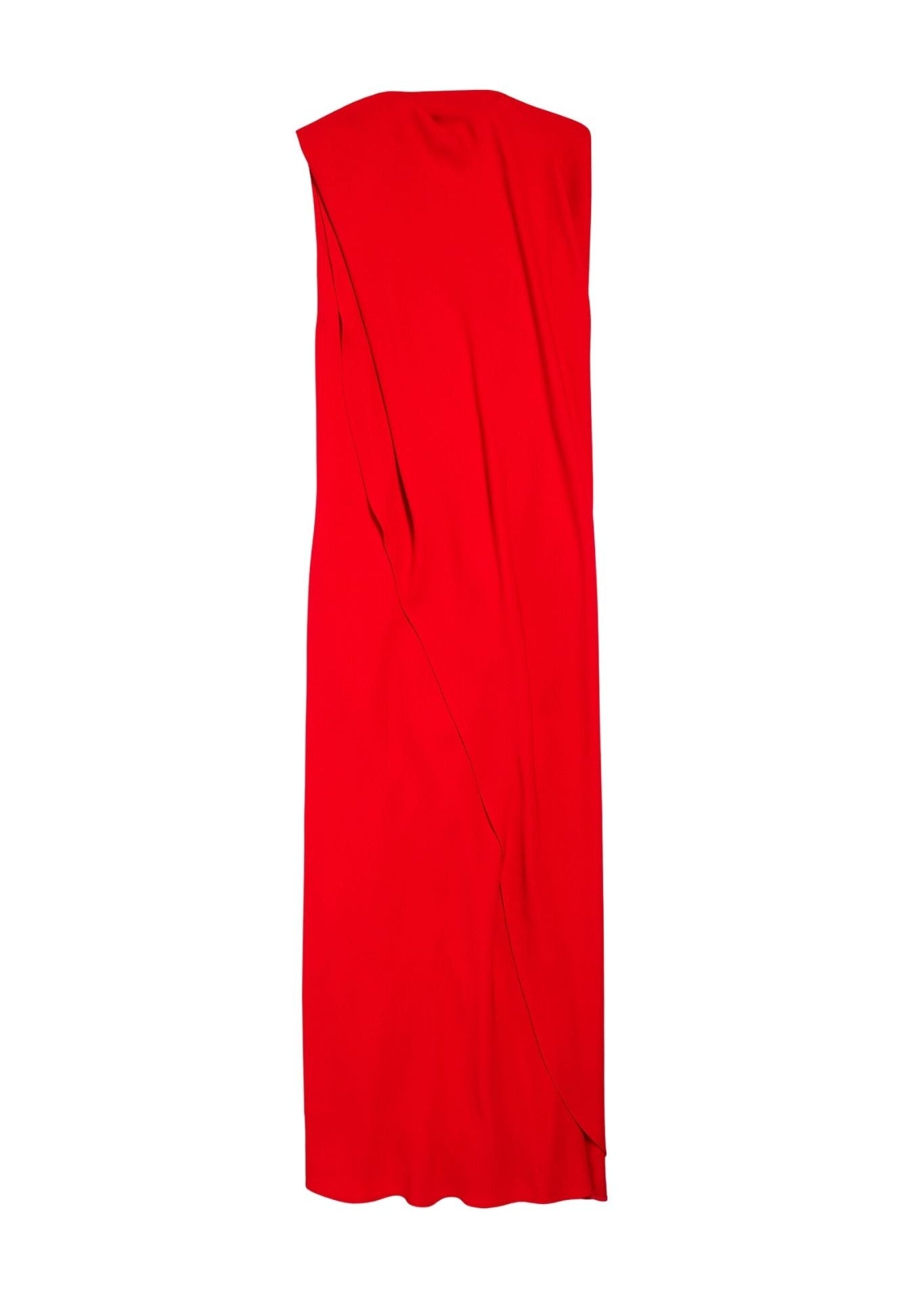 Balenciaga Draped Dress - Vermillion