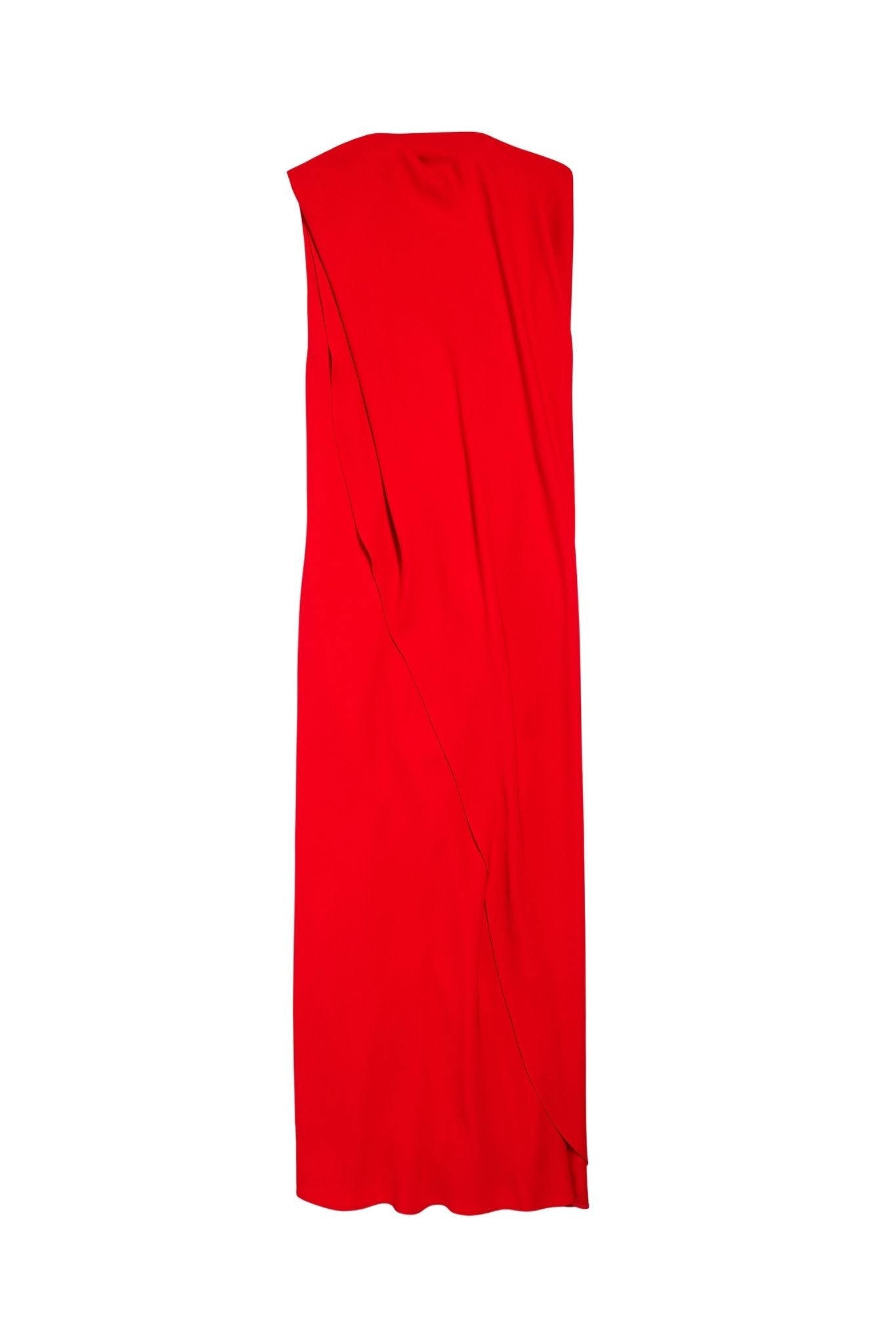 Balenciaga Draped Dress - Vermillion