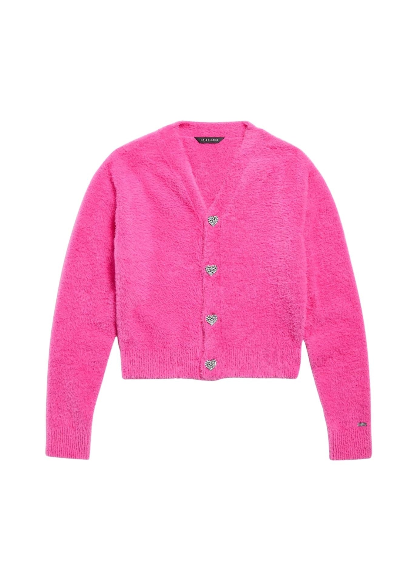 Balenciaga Fluffy Cardigan - Vermillion