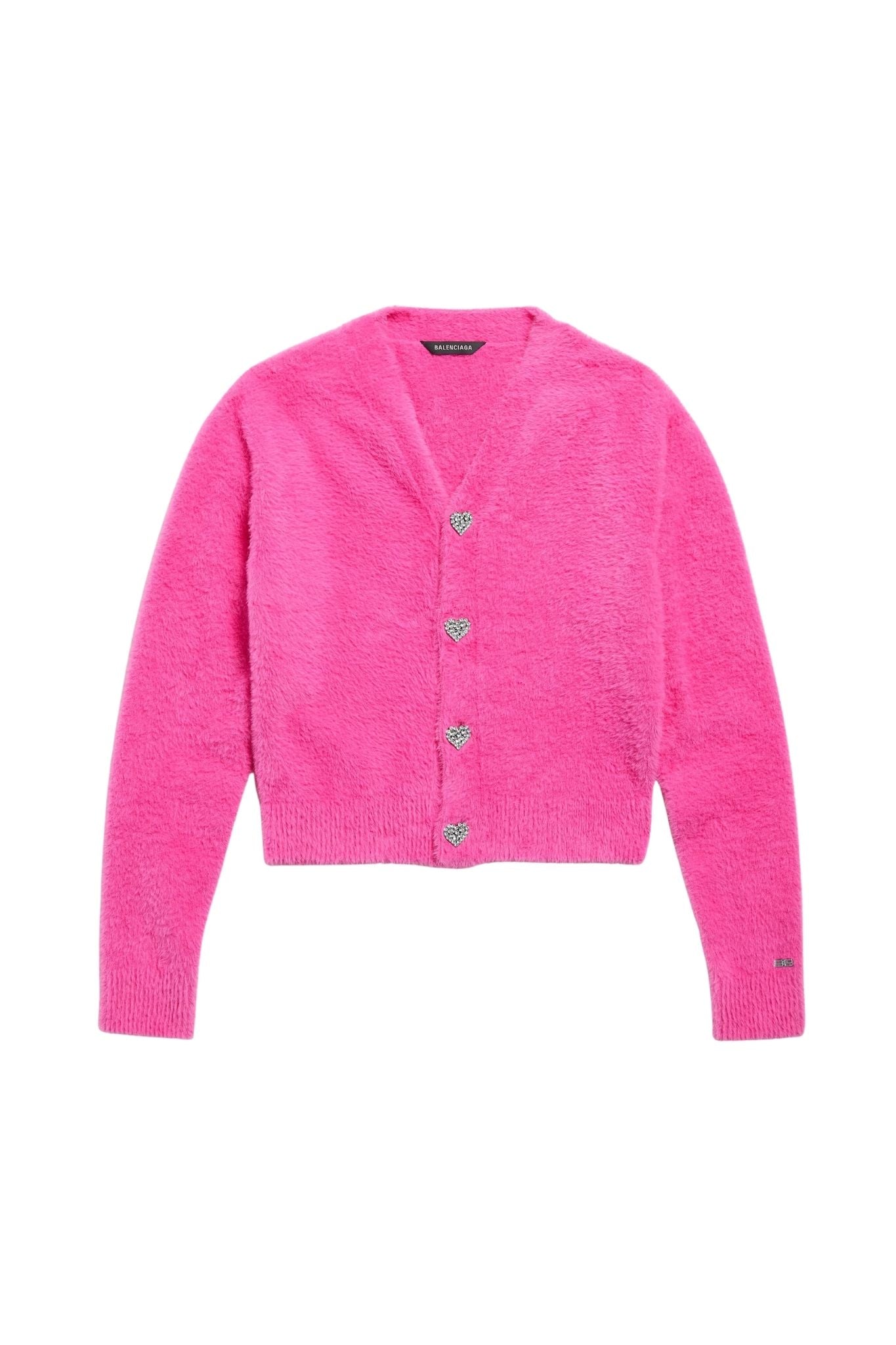Balenciaga Fluffy Cardigan - Vermillion