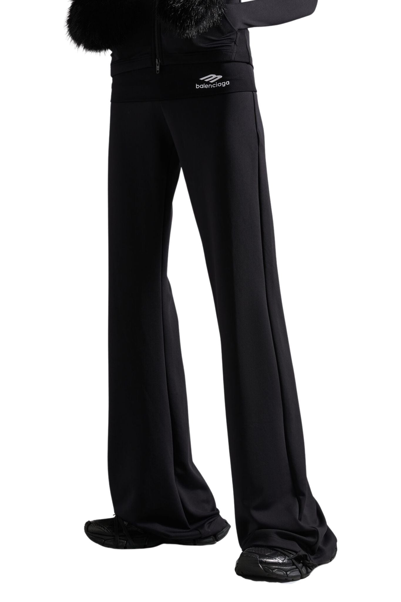 Balenciaga Foldover Leggings - Vermillion