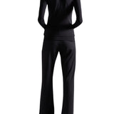 Balenciaga Foldover Leggings - Vermillion