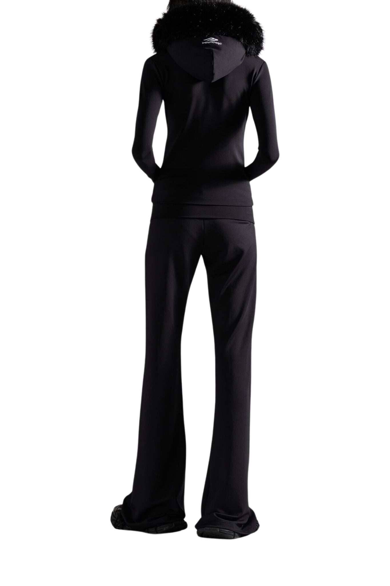 Balenciaga Furry Zip - up Hoodie - Vermillion