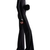 Balenciaga Furry Zip - up Hoodie - Vermillion