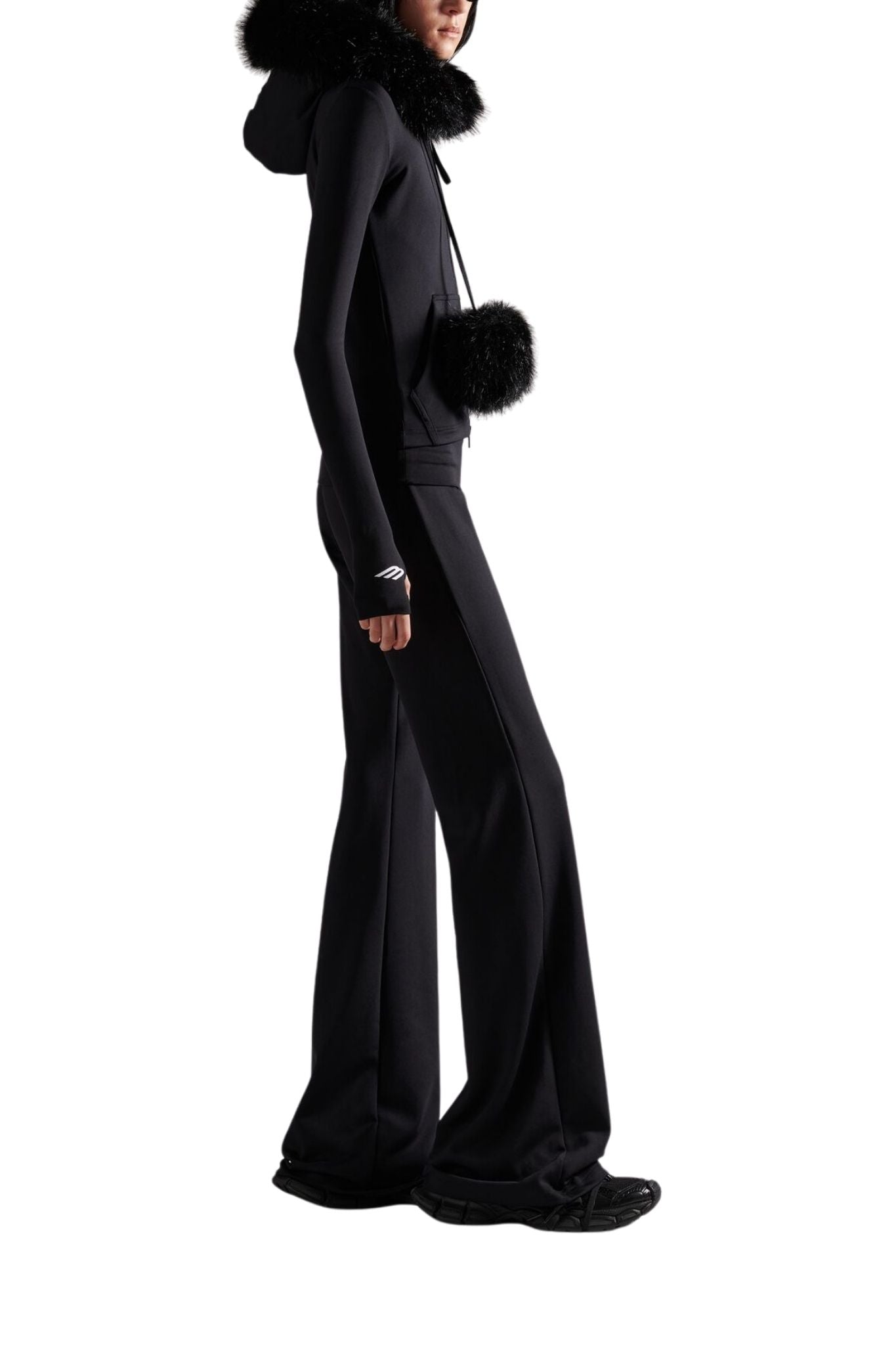 Balenciaga Furry Zip - up Hoodie - Vermillion