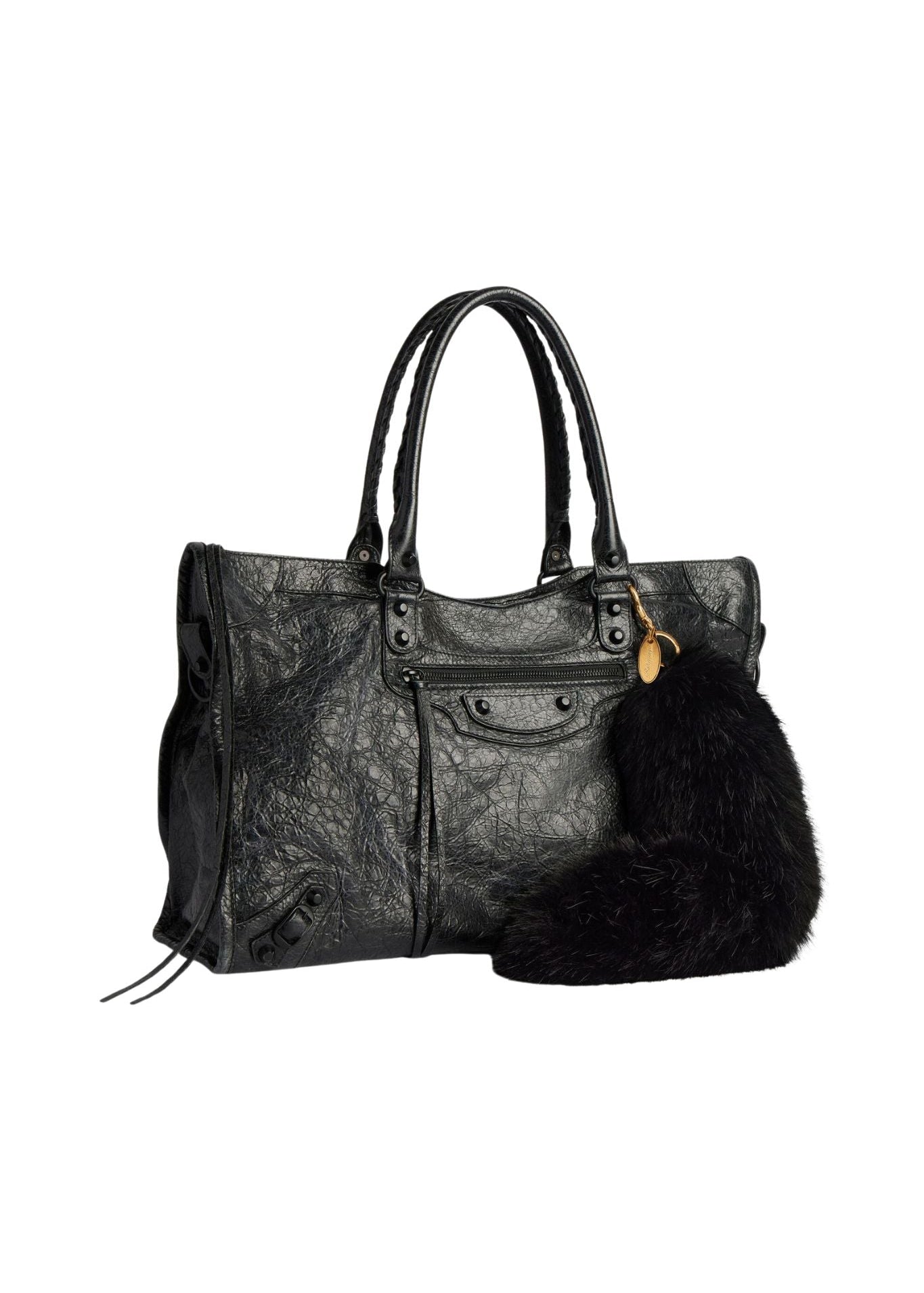 Balenciaga Keyring Fur Tail - Vermillion