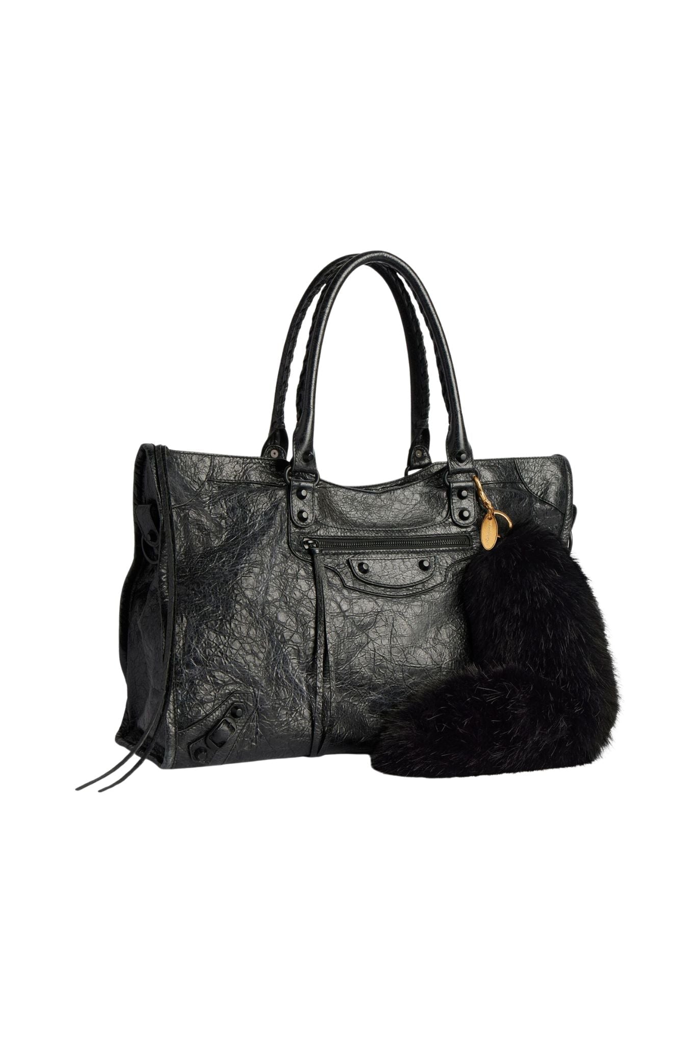 Balenciaga Keyring Fur Tail - Vermillion