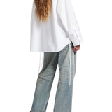 Balenciaga Lace - up Shirt - Vermillion