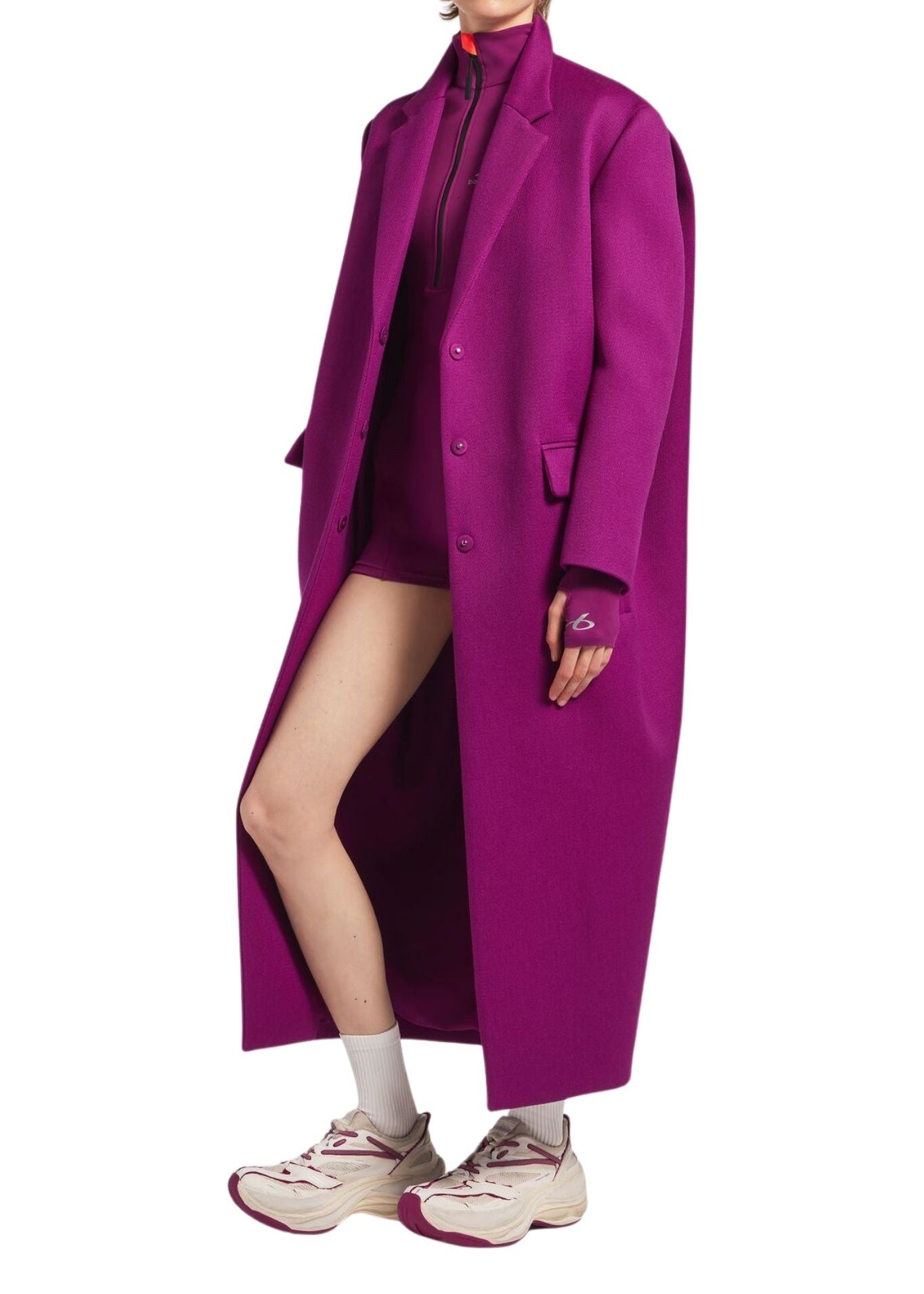 Balenciaga Long Sack Coat - Vermillion