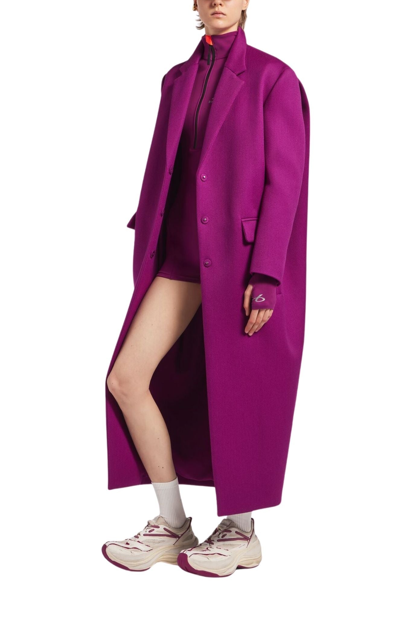 Balenciaga Long Sack Coat - Vermillion
