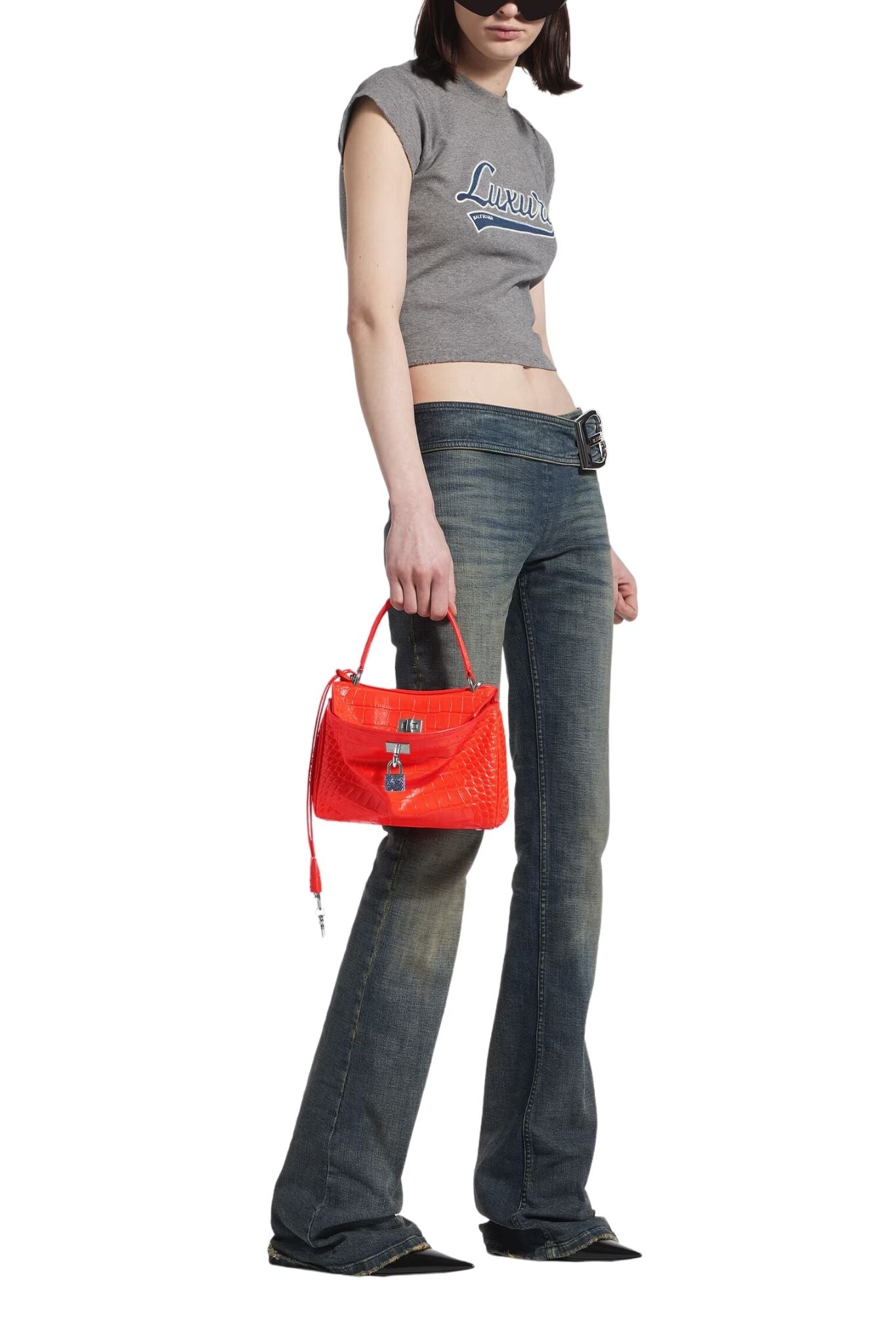 Balenciaga Rodeo Top Handle - Vermillion