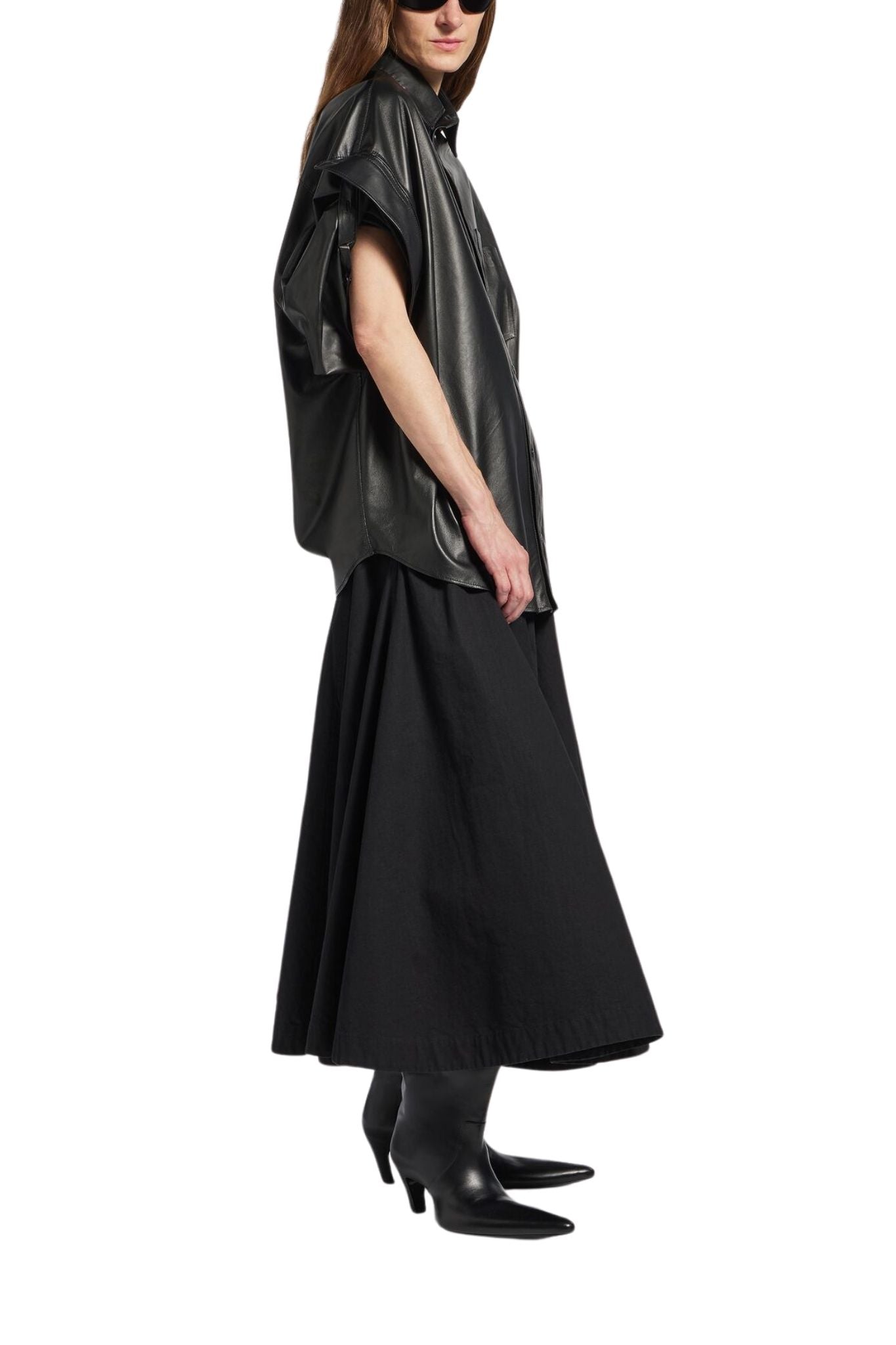 Balenciaga Shirt Dress Vermillion Balenciaga Shirt Dress Vermillion
