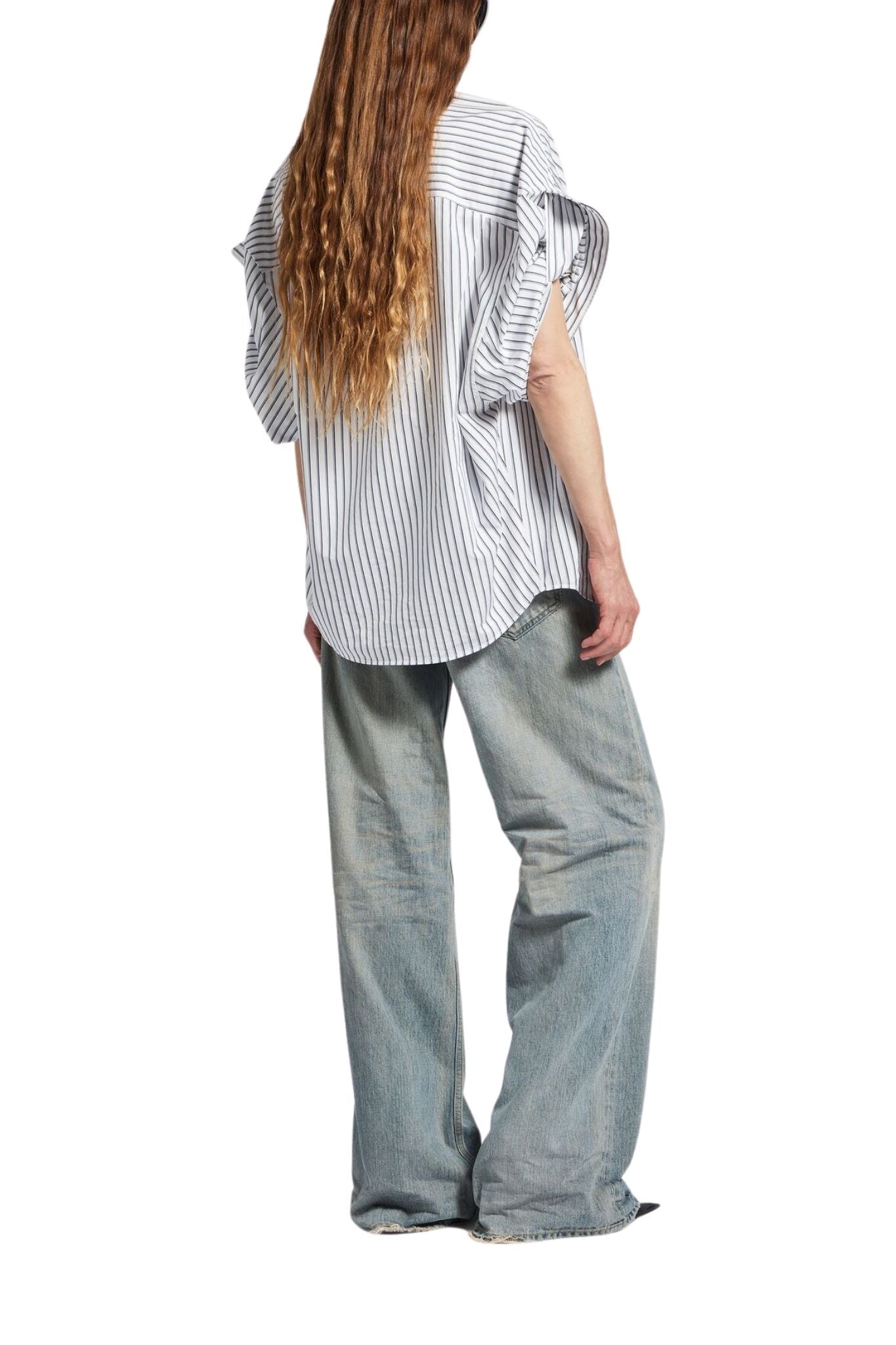 Balenciaga Tucked Sleeve Shirt - Vermillion