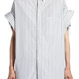 Balenciaga Tucked Sleeve Shirt - Vermillion