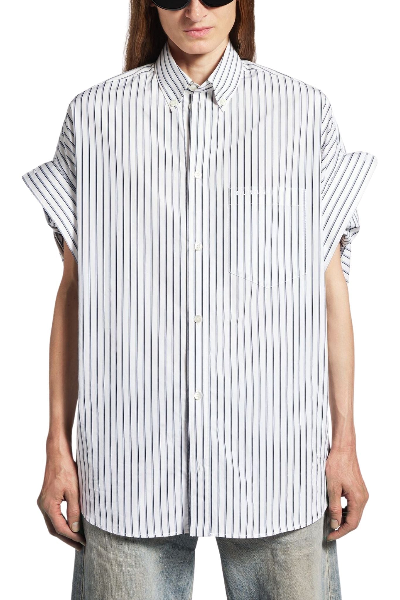 Balenciaga Tucked Sleeve Shirt - Vermillion