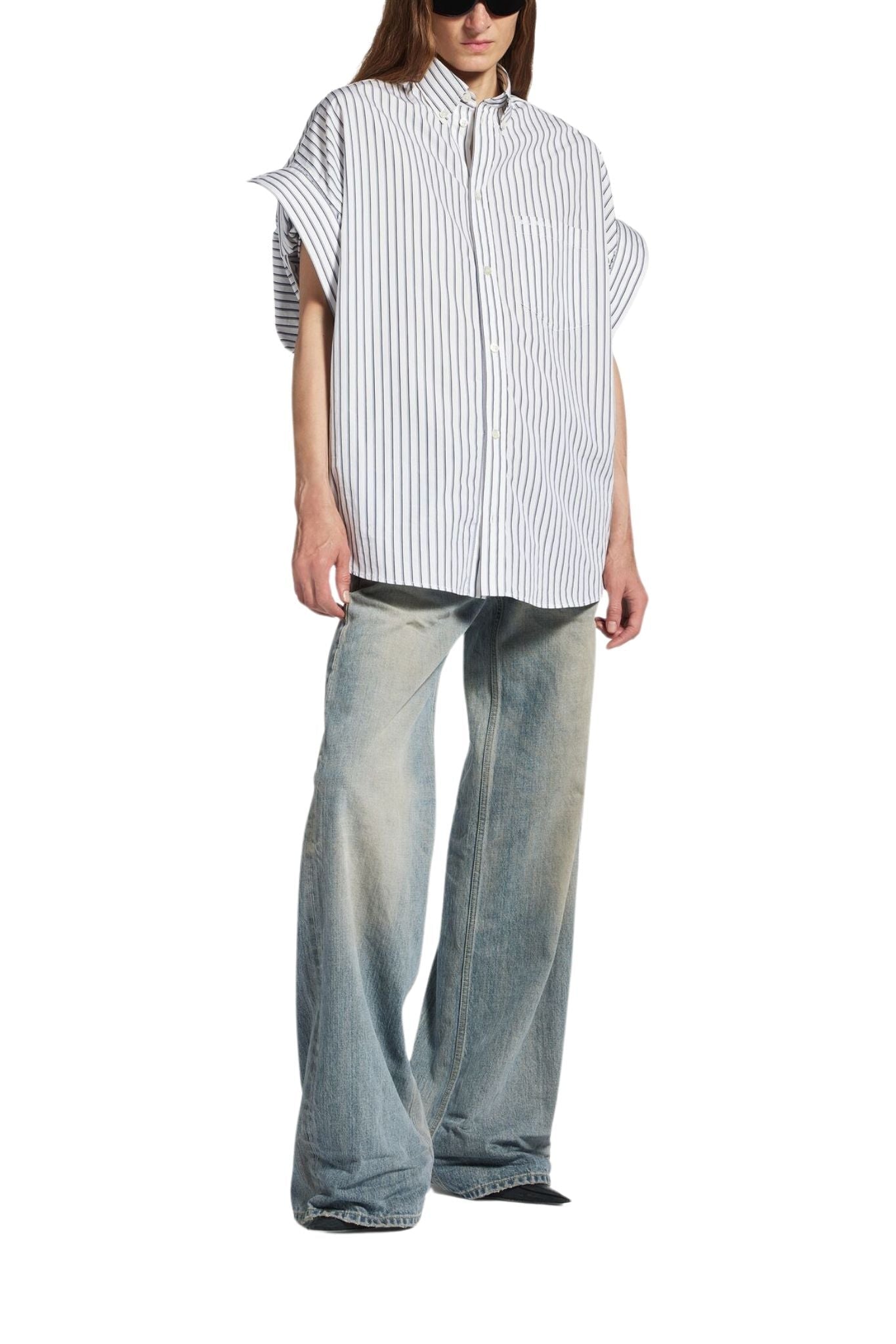 Balenciaga Tucked Sleeve Shirt - Vermillion