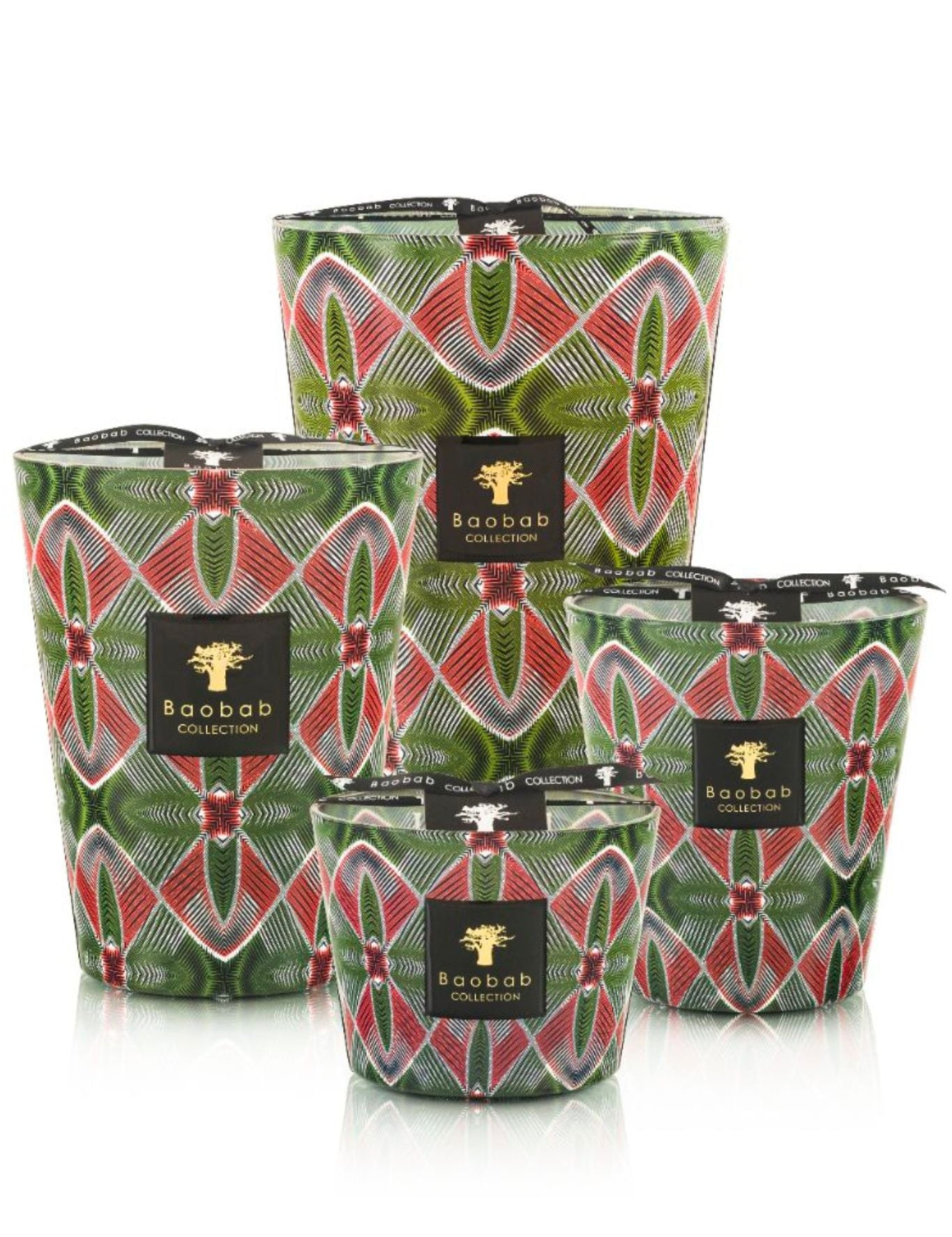 Baobab Maxi Wax Malia Candle - Vermillion