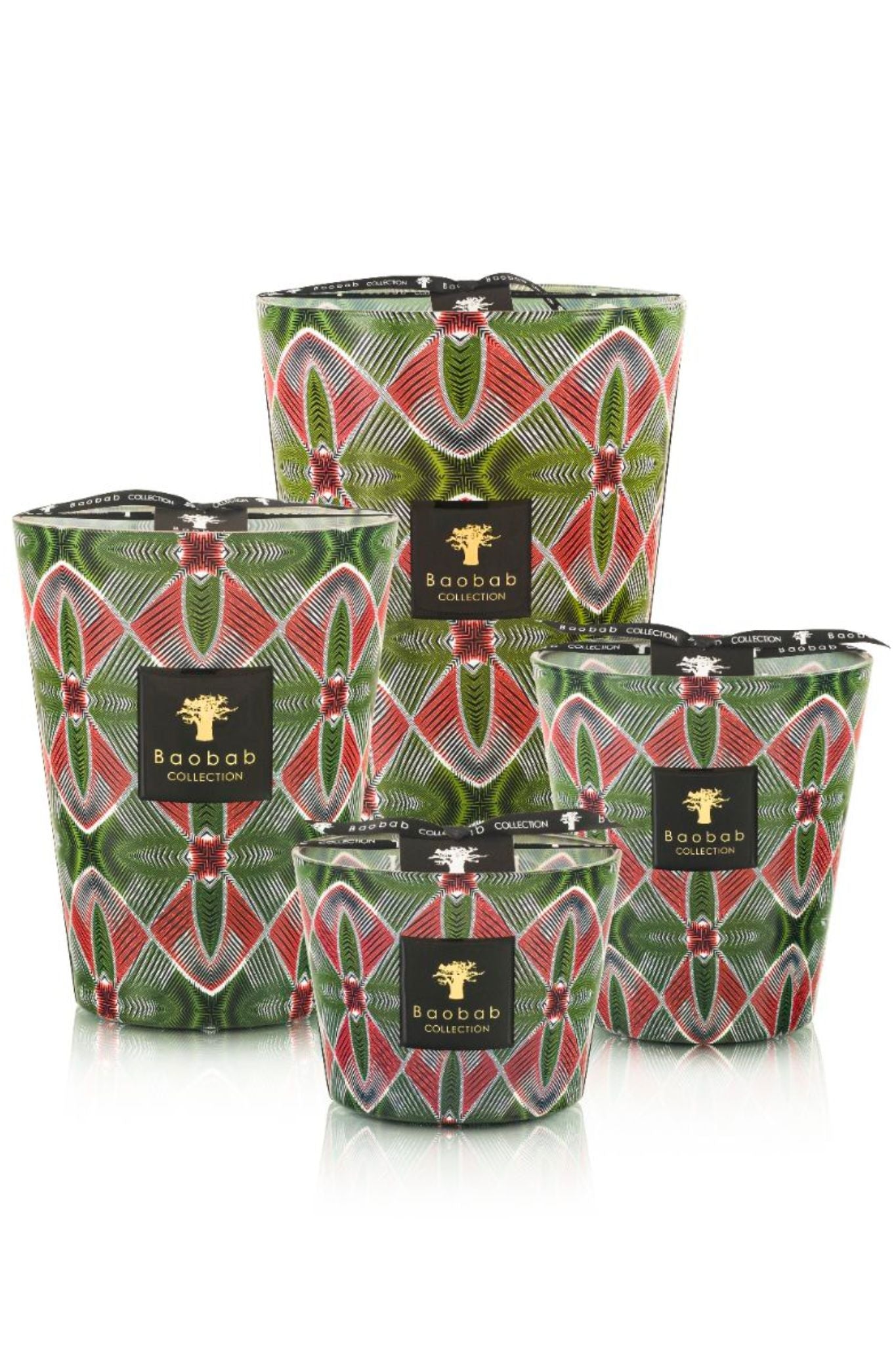 Baobab Maxi Wax Malia Candle - Vermillion