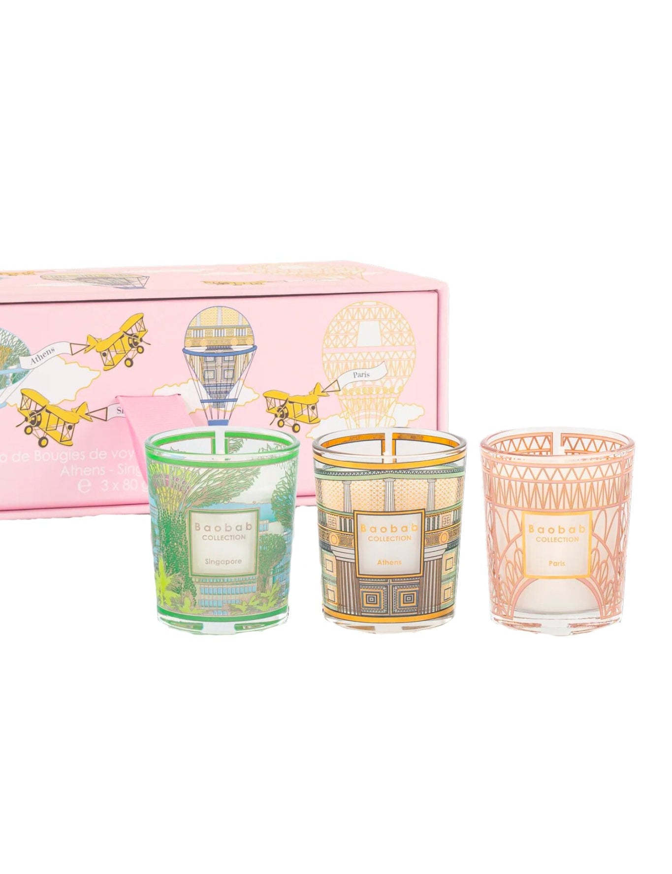 Baobab Trio Candle Gift Set - Vermillion