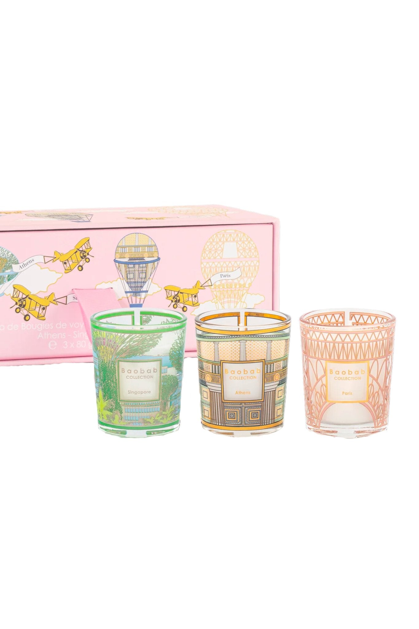 Baobab Trio Candle Gift Set - Vermillion