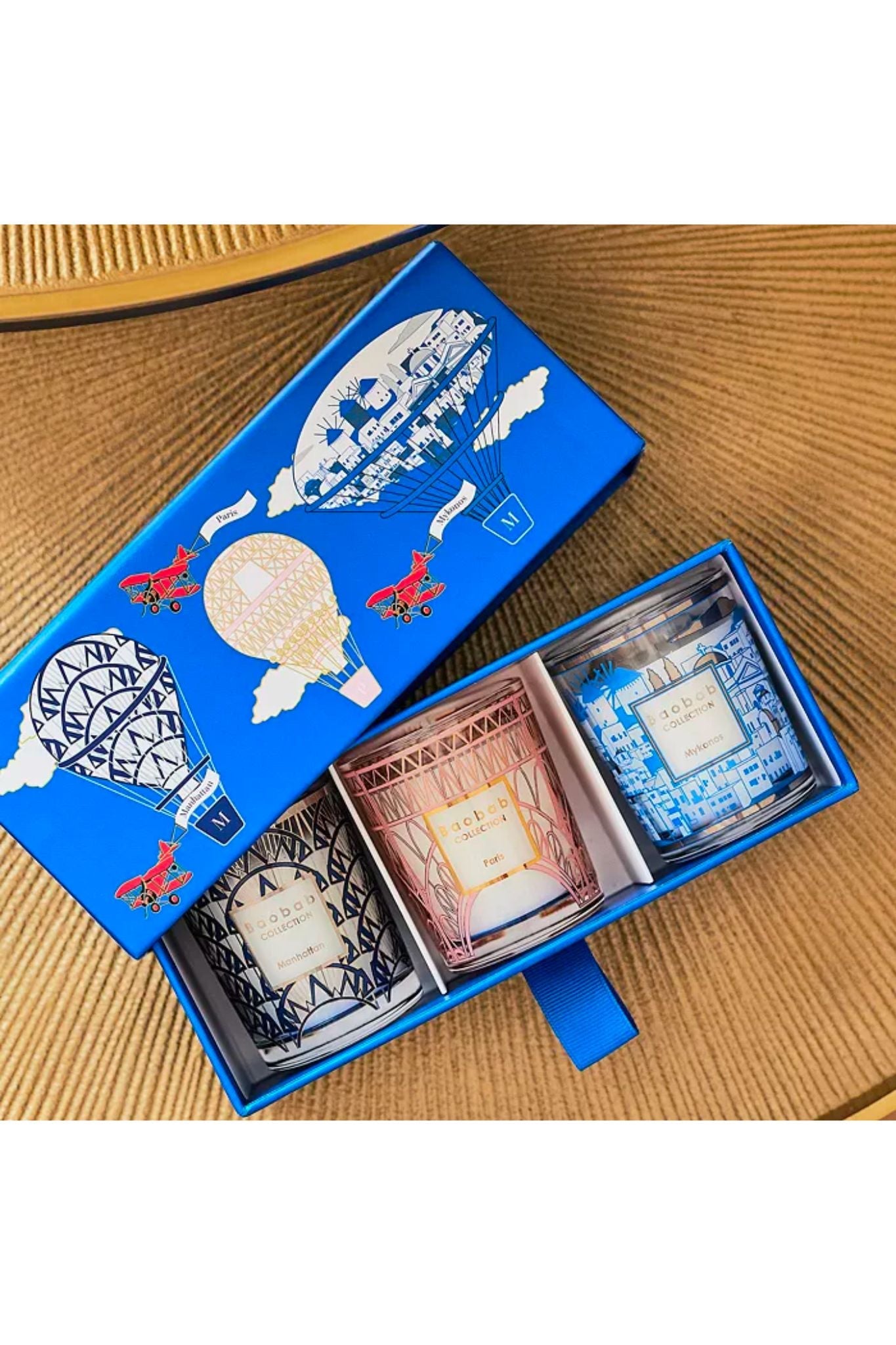 Baobab Trio Travel Candles - Vermillion